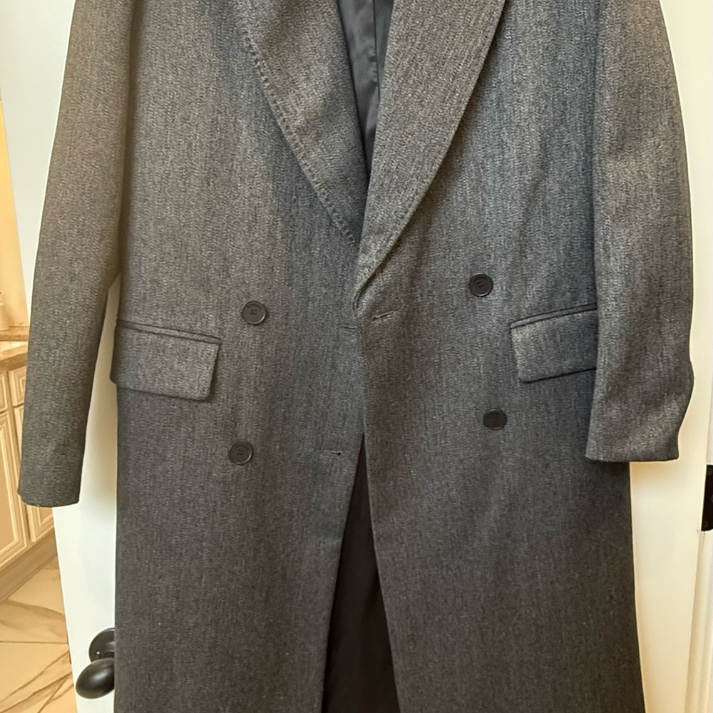 NWTSandro Women's Wool Blend Double-Breasted Long Coat - Size 4 (36 FR)
